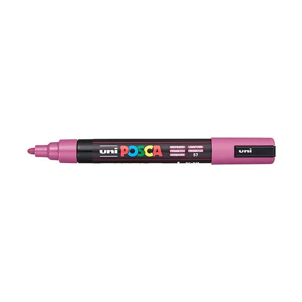 Rotulador de pintura POSCA PC-5M color frambuesa (redondo de 1,8 - 2,5 mm)