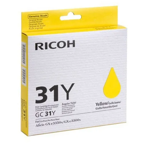 Ricoh GC-31Y cartucho de gel amarillo (original)