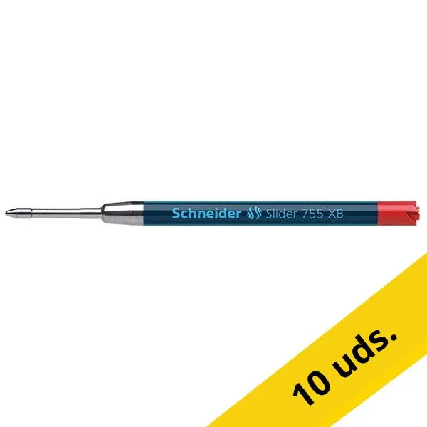 Pack 10x Schneider Slider 755 XB Recambio rojo