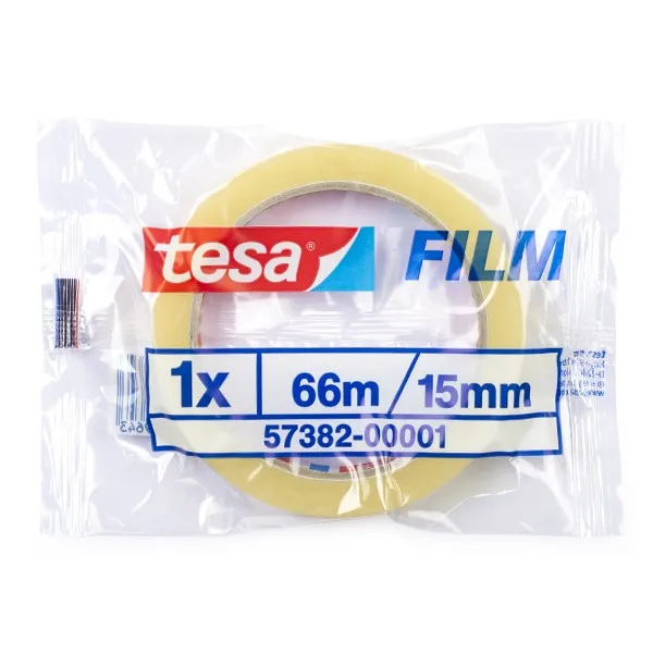 Tesa Cinta Adhesiva Transparente | 15mm x 66M