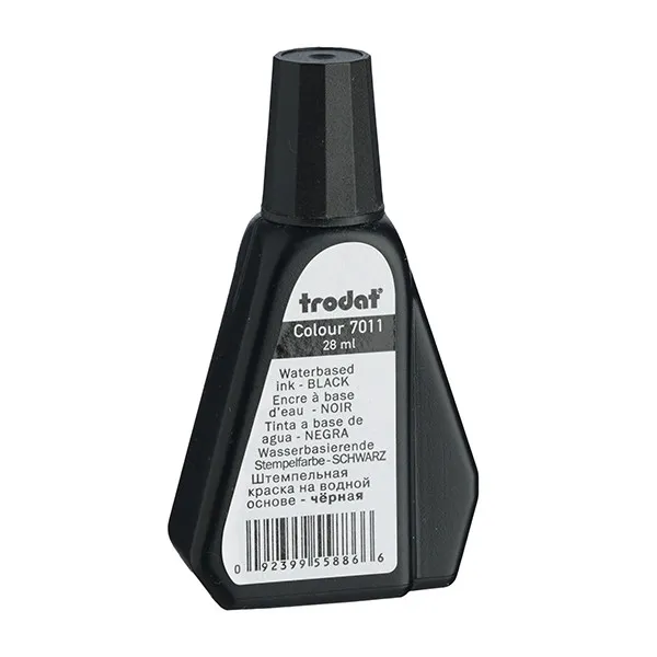 Trodat 7011 Tinta para sellos de 28 ml negra