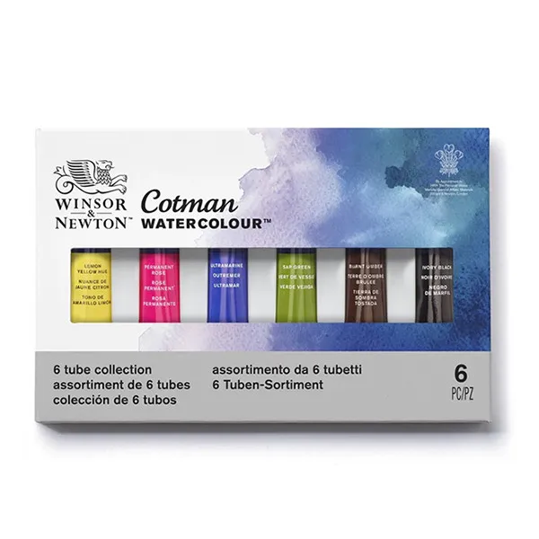 Winsor & Newton Cotman tubos de acuarela de 8 ml (6 unidades)