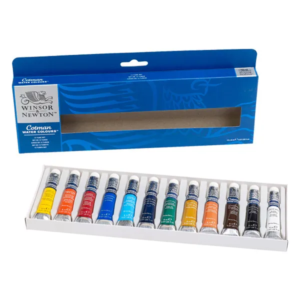 Winsor & Newton Cotman tubos de acuarelas de 8 ml (12 unidades)