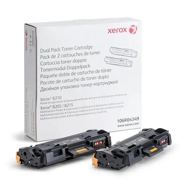 Xerox 106R04349 pack x2 toner negro (original)