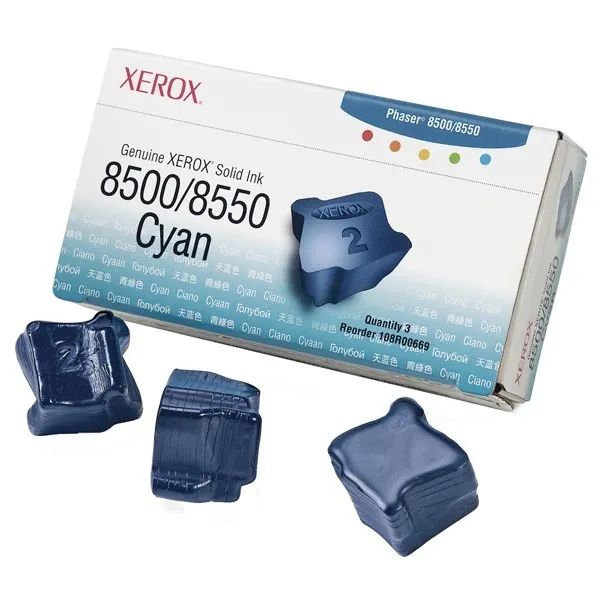 Xerox 108R00669 tinta sólida cian 3 unidades (original)