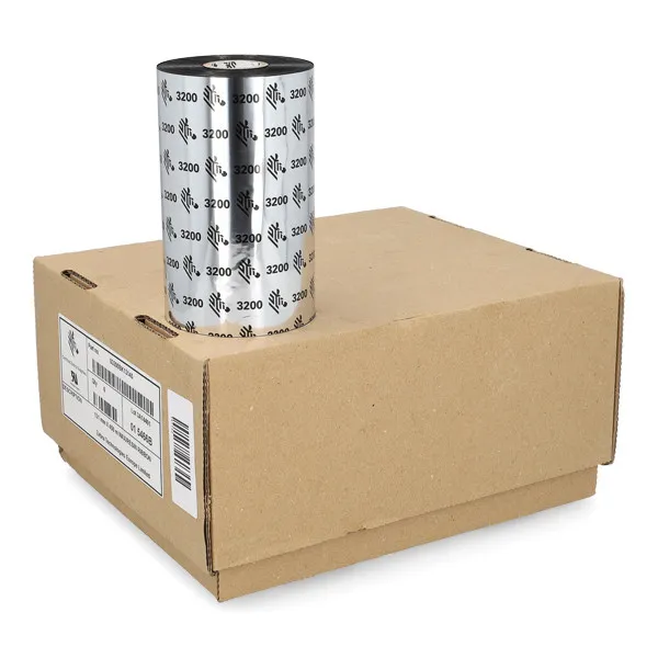 Zebra 3200 cinta de cera/resina (03200BK13145) 131 mm x 450 m | 6 unidades (original)