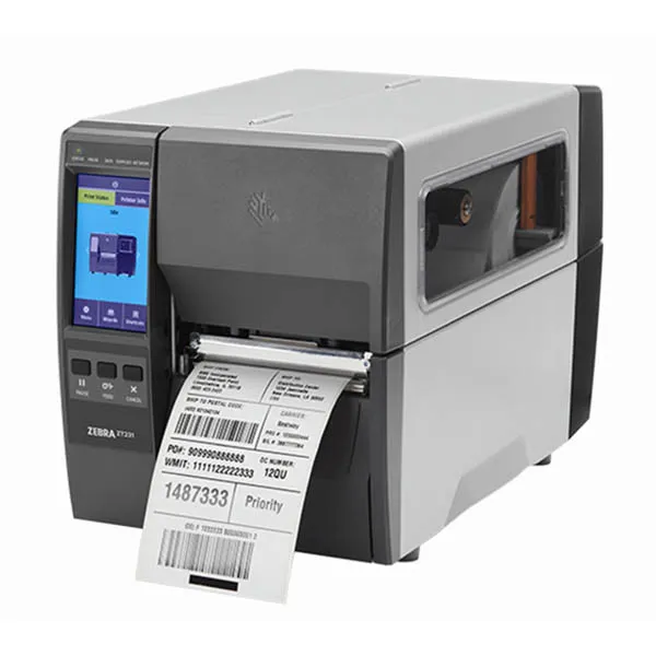 Zebra ZT231 etiquetadora industrial de transferencia térmica con USB, Bluetooth y Ethernet