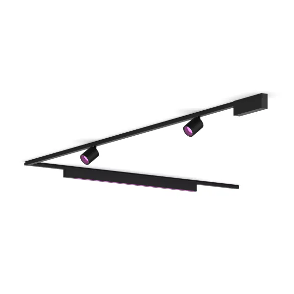 Philips Perifo Kit En Forma De L Base De Techo (2 Focos, 1 Barra De Luz)