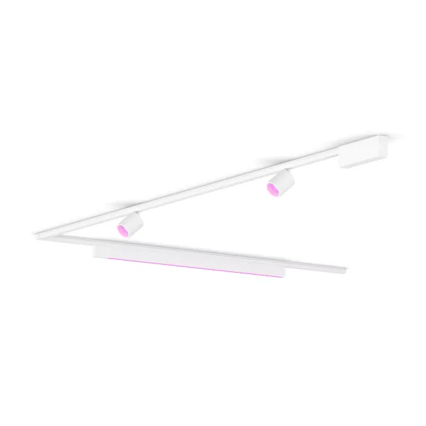 Philips Perifo Kit En Forma De L Base De Techo (2 Focos, 1 Barra De Luz)