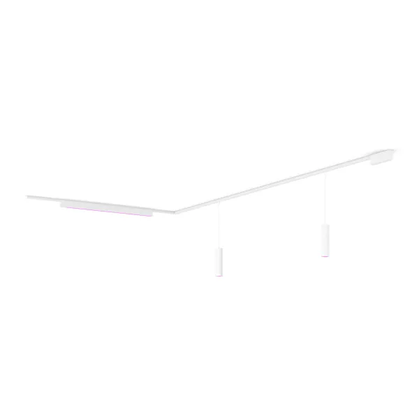 Philips Perifo Kit En Forma De L Base De Techo (2 Suspendidas, 1 Barra De Luz)