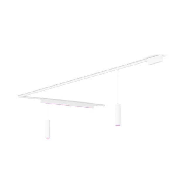 Philips Perifo Kit En Forma De L Base De Techo (2 Suspendidas, 1 Barra De Luz)