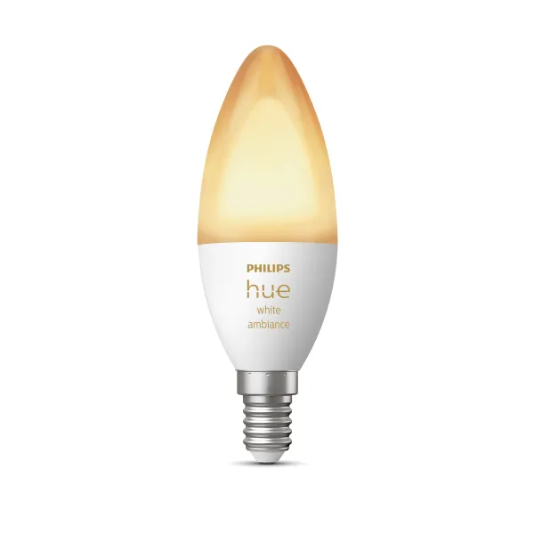 Philips Hue White Ambiance Vela - Bombilla Inteligente E14