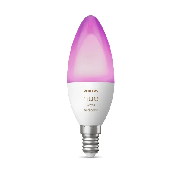 Philips Hue White & Color Ambiance Vela - Bombilla Inteligente E14