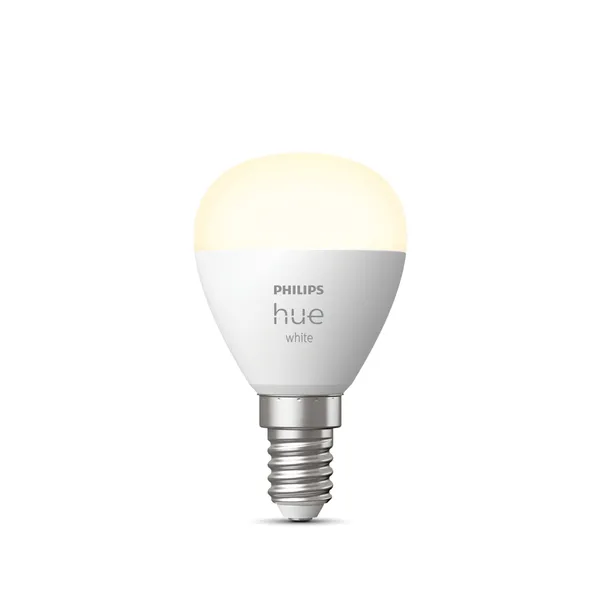 Philips Hue White Bombilla Esférica - Bombilla Inteligente E14