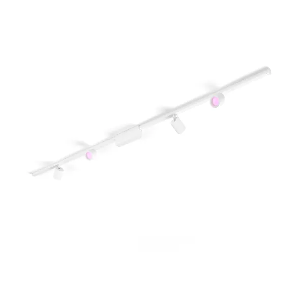 Philips Hue White & Color Ambiance Kit Perifo Base De Techo Recto (4 Focos) - Blanco