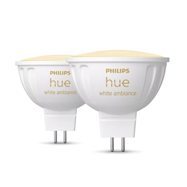 Philips Hue White Ambiance Mr16 - Foco Inteligente - (paquete De 2)
