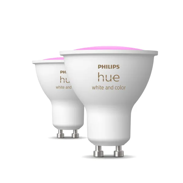 Philips Hue White & Color Ambiance Gu10 - Foco Inteligente - (paquete De 2)