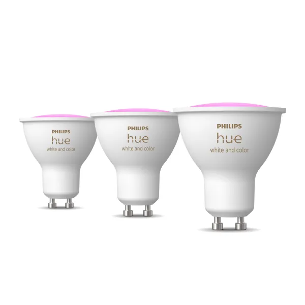 Philips Hue White & Color Ambiance Gu10 - Foco Inteligente - (paquete De 3)