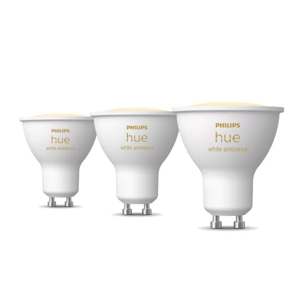Philips Hue White Ambiance Gu10 - Foco Inteligente - (paquete De 3)