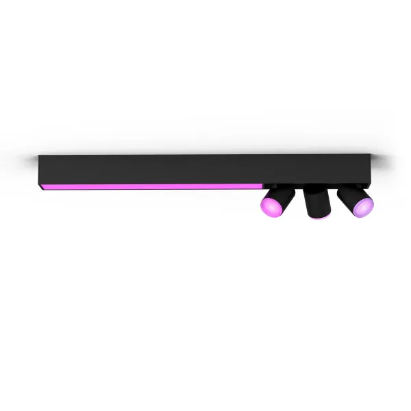 Philips Hue White & Color Ambiance Plafón Centris De Tres Focos - Negro