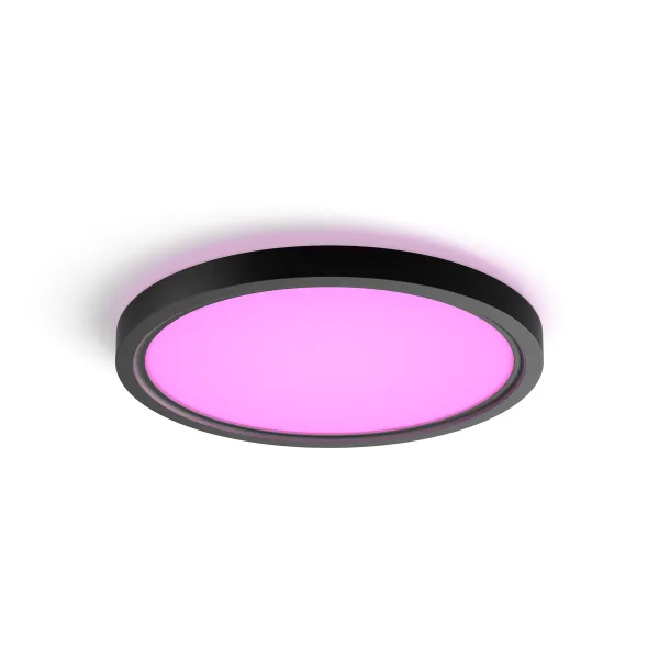 Philips Hue White & Color Ambiance Panel De Techo Led Tento Wca Redondo De 29,1 cm Negro - Negro
