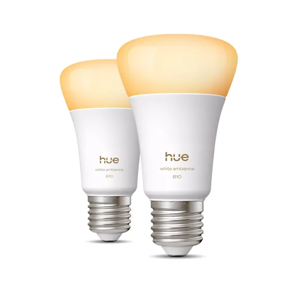 Philips Hue White Ambiance Bombilla Inteligente A60 - E27 - 810