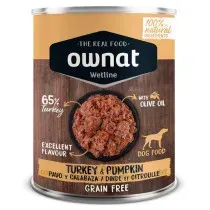 Ownat Wetline Pavo con Calabaza Lata Perros