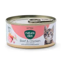 Natura Diet Kitten Vacuno y Pollo Paté Latas para Gatitos