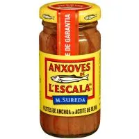 Filete de anchoa L'ESCALA, tarro 55 g