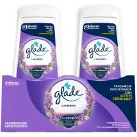 Ambientador absorbeolor olor lavanda GLADE, pack 2 uds