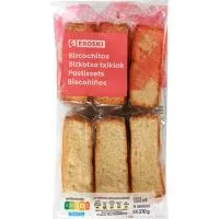 Bizcochito EROSKI, 18 unid., paquete 370 g