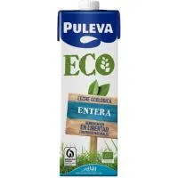 Leche entera ecológica PULEVA, brik 1 litro
