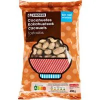 Cacahuetes con cáscara tostados EROSKI, bolsa 400 g