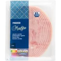 Jamón cocido extra EROSKI MAESTRO MAESTRO, sobre 200 g