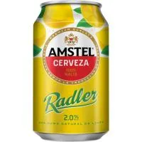 Cerveza con limón AMSTEL Radler, lata 33 cl