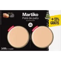 Paté de pato superior MARTIKO, blister 150 g