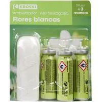 Ambientador minispray flor EROSKI, aparato + 3 recambios