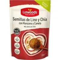 Semillas de lino-chia-manzana LINWOODS, bolsa 200 g