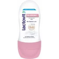 Desodorante pra mujer piel sensible LACTOVIT, roll on 50 ml
