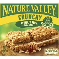 Barrita de avena-miel NATURE VALLEY, 5 uds., caja 210 g