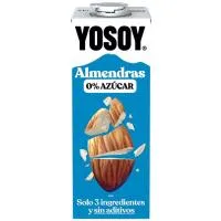 Bebida de almendra sin azúcar YOSOY, brik 1 litro