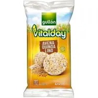 Tortitas de avena-quinoa-lino VITALDAY, paquete 115,2 g