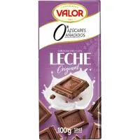 Chocolate con leche sin azúcar VALOR, tableta 100 g