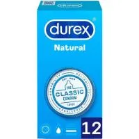 Preservativos natural plus DUREX, caja 12 uds.