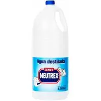 Agua desionizada UNEX NEUTREX, garrafa 5 litros