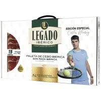 Estuche de paleta de cebo 50% raza ibérica LEGADO, pack 15x60 g
