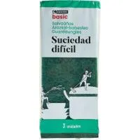 Estropajo salvauñas fibra verde EROSKI BASIC, pack 3 uds