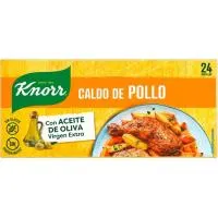 Caldo en pastillas de pollo KNORR, 24 pastillas, caja 240 g