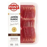 Jamón duroc gran reserva PONT, bandeja 80 g