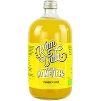 Kombucha organic de jengibre y limón KOMVIDA, botella 750 ml